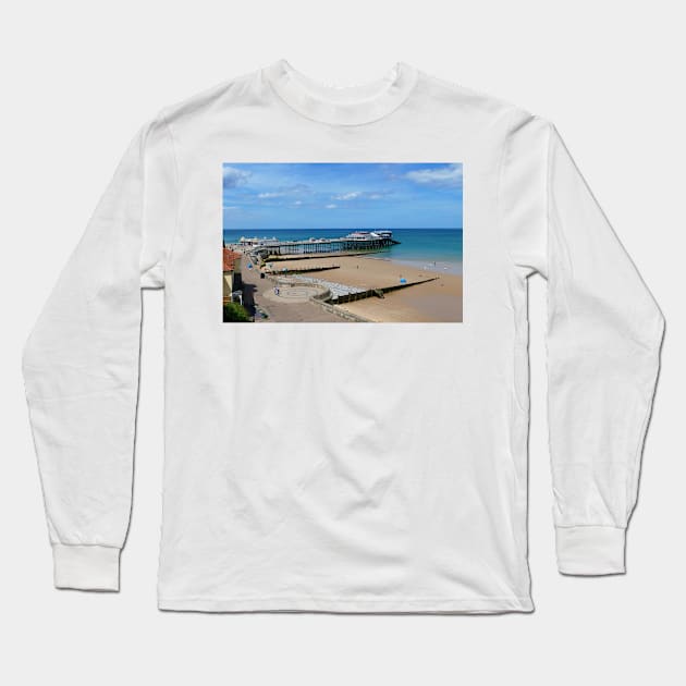 Cromer, Norfolk Long Sleeve T-Shirt by Chris Petty